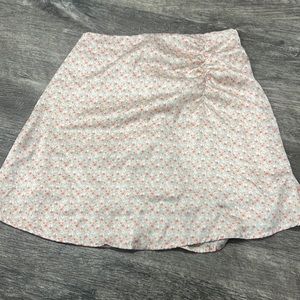 Pink and orange floral skirt!